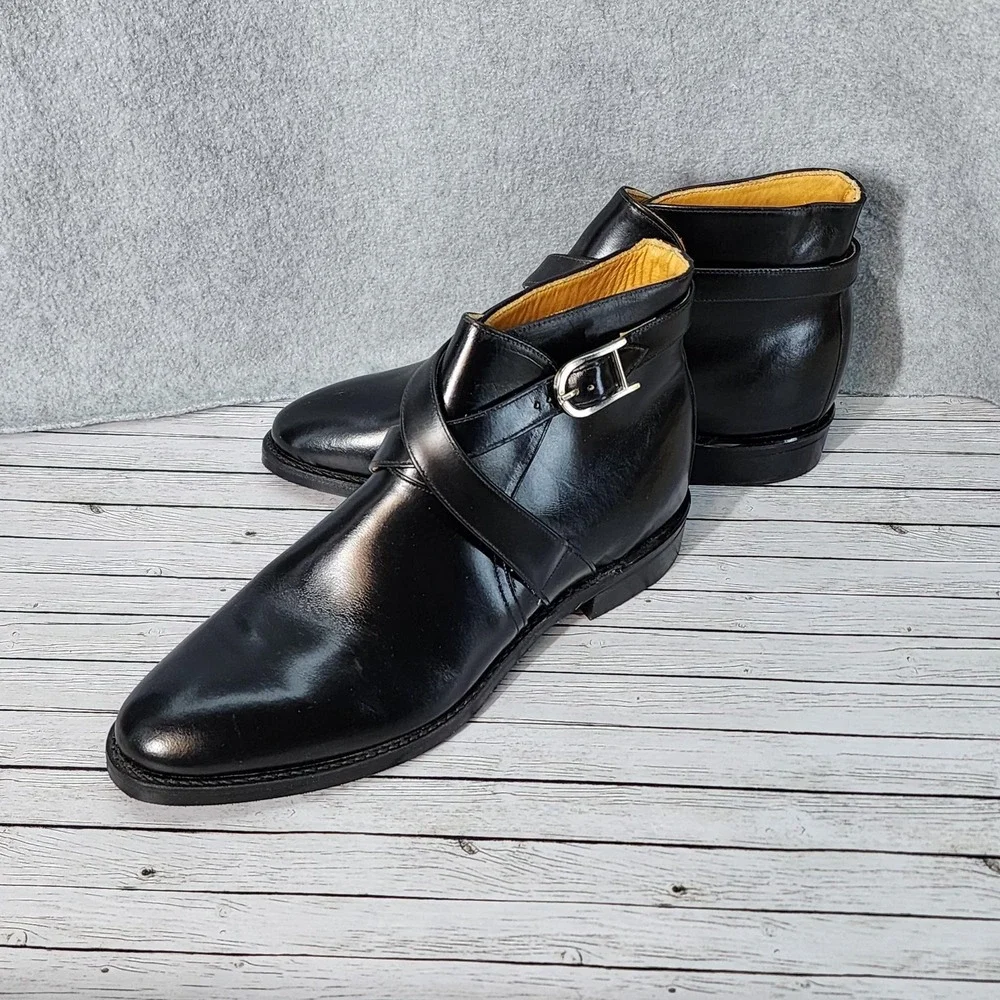 Vintage Chippewa Boots‎ Mens Size 10 Leather Buckle Ankle Dress Shoes USA 1960s - Picture 5 of 9